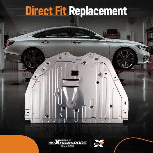 maxpeedingrods Engine Splash Shield لسيارة Honda Civic 1.5L 2.0L 2022، لوحة غطاء درع أسفل السيارة، واقي دفقة المحرك 74111T20A0، واقي علبة المحرك من الألومنيوم 74111-T20-A0 in Kuwait