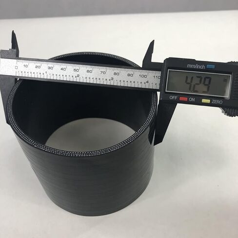 4" to 4" I.D. Universal 4-Ply Straight Silicone Hose Coupler Black with SS T-Clamps in Kuwait