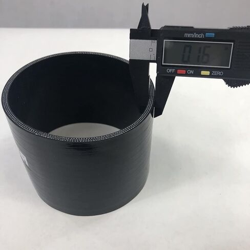 4" to 4" I.D. Universal 4-Ply Straight Silicone Hose Coupler Black with SS T-Clamps in Kuwait