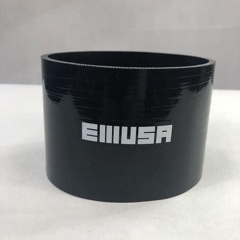 4" to 4" I.D. Universal 4-Ply Straight Silicone Hose Coupler Black with SS T-Clamps in Kuwait