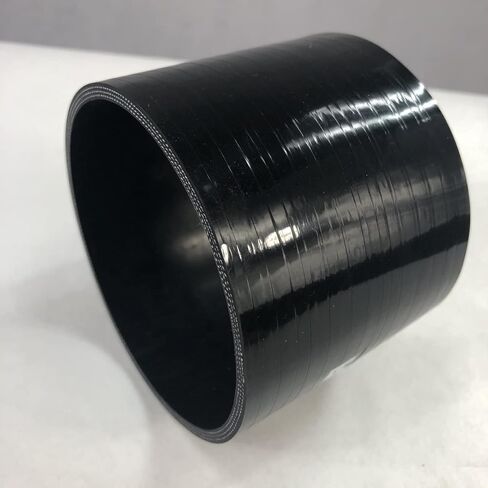 4" to 4" I.D. Universal 4-Ply Straight Silicone Hose Coupler Black with SS T-Clamps in Kuwait