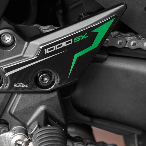 ملصقات ثلاثية الأبعاد للدراجة النارية من الراتنج متوافقة مع Kawasaki Ninja 1000 SX 2021-2025. وسادة كعب لحماية الدراجة من الصدمات والخدوش. زوج من الملصقات ثلاثية الأبعاد من الراتنج لأداة Moto in Kuwait