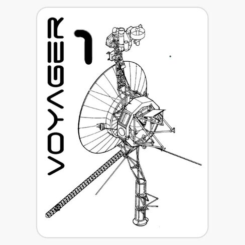 MAGNET Voyager 1 Magnetic Vinyl Sticker Decal Magnet 5" in Kuwait