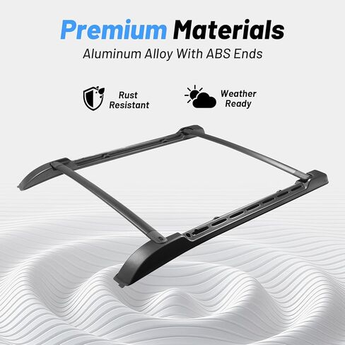 260LBS Heavy-Duty Roof Rack Cross Bars Fit for 2024–2026 Toyota Tacoma Double Cab, Aluminum Low-Profile Crossbars, Waterproof Design, Fits Kayak, Bike, Canoe, Snowboard and Cargo Accessories in Saudi Arabia