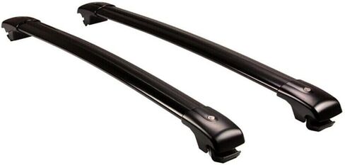 2PCS Crossbar Roof Rail Rack Lockable Fits for 2022 2023 2024 2025 Land Cruiser（LC300） Luggage Carrier Cross Bars Aluminum (Black) in Saudi Arabia