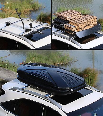 2PCS Crossbar Roof Rail Rack Lockable Fits for 2022 2023 2024 2025 Land Cruiser（LC300） Luggage Carrier Cross Bars Aluminum (Black) in Saudi Arabia