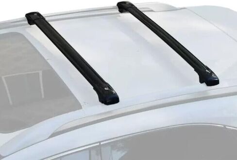 2PCS Crossbar Roof Rail Rack Lockable Fits for 2022 2023 2024 2025 Land Cruiser（LC300） Luggage Carrier Cross Bars Aluminum (Black) in Saudi Arabia