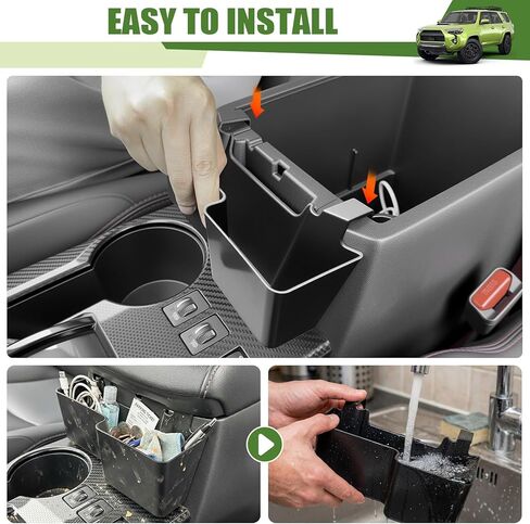 Center Console Organizer for 2010-2024 Toyota 4Runner Upgraded Hanging Armrest Box Extra Storage Space Tray for 4 Runner Interior Accessories(Fit 10-24/Hanging Organizer) in Saudi Arabia