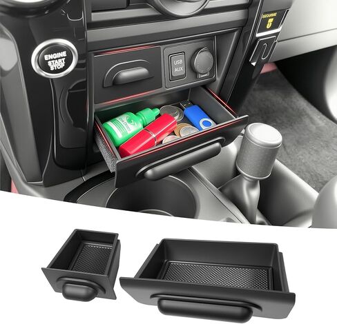 Center Console Organizer for 2010-2024 Toyota 4Runner Upgraded Hanging Armrest Box Extra Storage Space Tray for 4 Runner Interior Accessories(Fit 10-24/Hanging Organizer) in Saudi Arabia