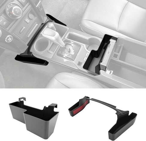Center Console Organizer for 2010-2024 Toyota 4Runner Upgraded Hanging Armrest Box Extra Storage Space Tray for 4 Runner Interior Accessories(Fit 10-24/Hanging Organizer) in Saudi Arabia