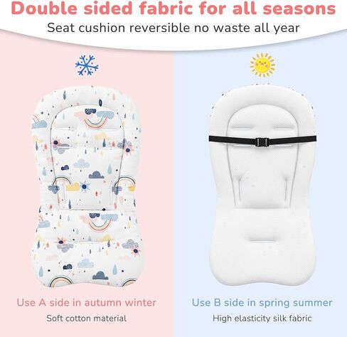 Swing Cushion, Compatible with Little Tikes Seat Pad, Outdoor Insert Pad Detachable and Washable, Double-Sided Fabric for All Seasons, Soft and Comfortable, Easy to Clean, Great for Little Ones in Saudi Arabia