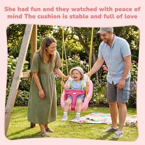 Swing Cushion, Compatible with Little Tikes Seat Pad, Outdoor Insert Pad Detachable and Washable, Double-Sided Fabric for All Seasons, Soft and Comfortable, Easy to Clean, Great for Little Ones in Saudi Arabia