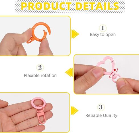 415Pcs Colored Keyring Making Set Include Lobster Claw Clasps, Swivel Eye Hook, 4X8mm/5x10mm Screw Eye Pin, 25mm/50mm Chain Extender, Jump Ring for DIY Keychain Handbag Bag Purse Charms in Saudi Arabia