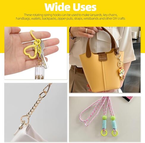 415Pcs Colored Keyring Making Set Include Lobster Claw Clasps, Swivel Eye Hook, 4X8mm/5x10mm Screw Eye Pin, 25mm/50mm Chain Extender, Jump Ring for DIY Keychain Handbag Bag Purse Charms in Saudi Arabia