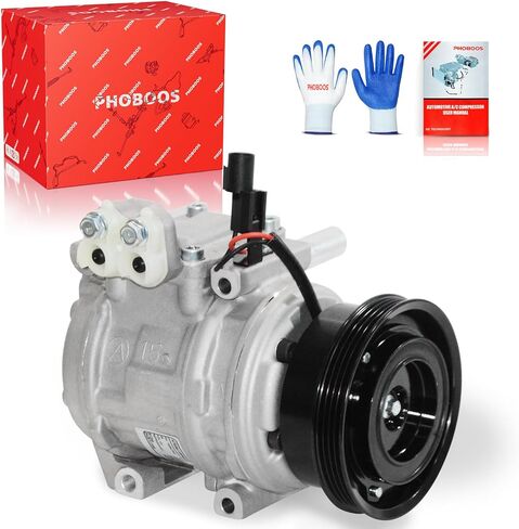 ضاغط تكييف الهواء PHOBOOS مع قابض متوافق مع Hyundai Tucson 2008-2009 2.0L (ث/أنظمة التحكم في المناخ Doowon) وكيا سبورتاج 2008-2010 2.0L، تبريد سريع، Ref.CO-11374C in Kuwait