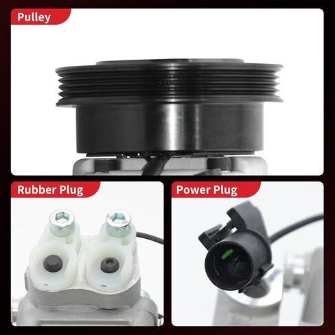 ضاغط تكييف الهواء PHOBOOS مع قابض متوافق مع Hyundai Tucson 2008-2009 2.0L (ث/أنظمة التحكم في المناخ Doowon) وكيا سبورتاج 2008-2010 2.0L، تبريد سريع، Ref.CO-11374C in Kuwait