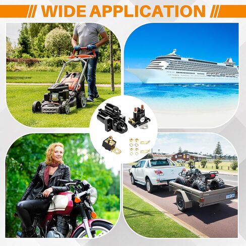 مجموعة من 3 قطع من Lounsweer 863007A1 لاستبدال محرك المبتدئين الجديد وملف لولبي مرحل إمالة المبتدئين البحري وصمام 90 أمبير متوافق مع محركات القوارب Mercruiser Mercury Marine 4.3 لتر 5.0 لتر 5.7 لتر 7.4 لتر 8.2 لتر in Kuwait