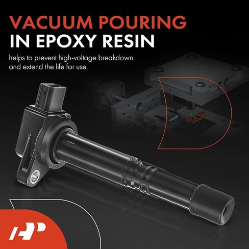 حزمة ملف إشعال ممتازة متوافقة مع مركبات Acura وHonda - CSX 2006-2011 2.0L، RSX 2002-2006 2.0L، Accord 2003-2007 2.4L، Civic 2002-2011 2.0L، CR-V 2002-2009 2.4L، Element 2003-2011 2.4 لتر in Kuwait