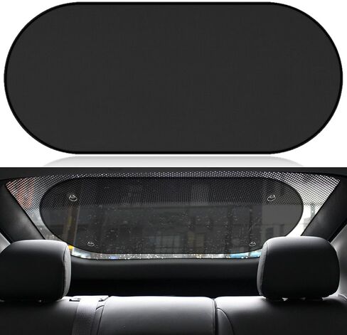 Car Rear Window Sunshade with Suction Cup 39"x20" UV Rays Protection for Baby Back Window Sun Shade for Car Windshield Universal Sunlight Shield Blocker for Rear Facing Seats Car Accessories (Rear) in Kuwait