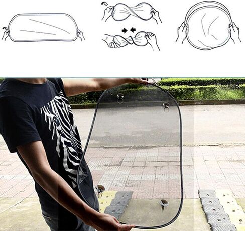 Car Rear Window Sunshade with Suction Cup 39"x20" UV Rays Protection for Baby Back Window Sun Shade for Car Windshield Universal Sunlight Shield Blocker for Rear Facing Seats Car Accessories (Rear) in Kuwait
