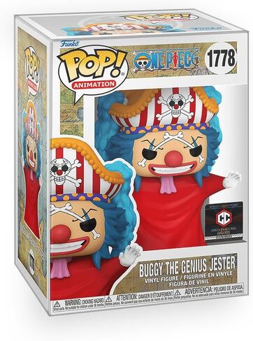 مجموعة Epic Collectibles Pop Anime: قطعة واحدة - شخصية Buggy The Genius Jester Clown الحصرية من الفينيل متضمنة مع واقي صندوق متوافق مع Funko in Kuwait