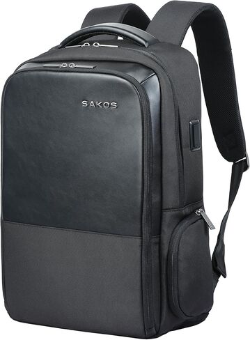 SAKOS Travel Backpack for Men & Women, TSA approved carry on backpack for airplanes with padded luggage strap, waterproof personal item backpack, fits 15.6" laptop computer in Saudi Arabia