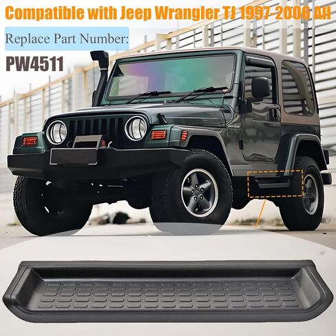2PCS Side Step Running Board Compatible with Jeep Wrangler TJ & Unlimited 1997-2006 Running Board Repalce PW4511 in Saudi Arabia