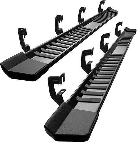 YITAMOTOR 6 Inches Running Boards Compatible with 2007-2018 Chevy Silverado/GMC Sierra 1500 Crew Cab & 2007-2019 2500HD 3500HD (Gas Engine ONLY), Side Steps Textured Black Nerf Bars in Saudi Arabia