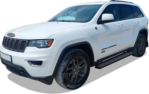 Tuxtreme Black Running Boards Style Compatible with Jeep Grand Cherokee 2011-2021 (Include 22 WK)(Exclude Limited X & High Altitude & Summit & SRT & SRT8 & Trackhawk & Trailhawk) (Nerf Bars Steps) in Kuwait