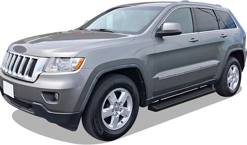 Tuxtreme Black Running Boards Style Compatible with Jeep Grand Cherokee 2011-2021 (Include 22 WK)(Exclude Limited X & High Altitude & Summit & SRT & SRT8 & Trackhawk & Trailhawk) (Nerf Bars Steps) in Kuwait