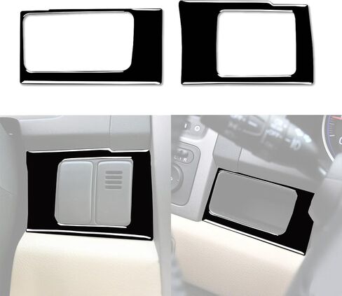 غطاء إطاري للوحة صندوق مؤشر ناقل الحركة باللون الأسود اللامع متوافق مع Honda CRV CR-V 2007 2008 2009 2010 2011 ملصقات تزيين داخلية للسيارة in Kuwait