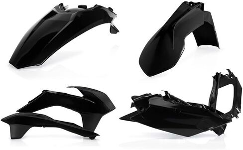 Acerbis Replica Plastic Kit Black Compatible with KTM 200/250/300/450/500 XC-W/250/350 XCF-W/350 EXC-F/500 EXC 2014-2016 - 2374130001 in Kuwait