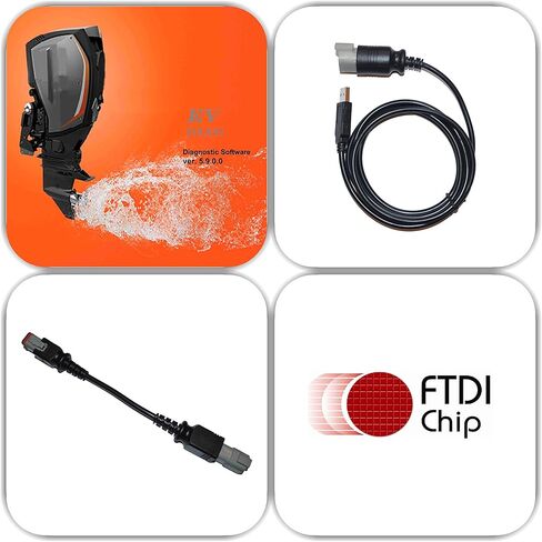 USB Diagnostic Tool Scanner KIT with Bootstrap for EVINRUDE Outboard Engine E-TEC/Fitch in Saudi Arabia