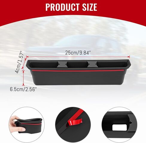 Center Console Phone Holder fit for Ford F250 F350 F450 F550 2023 2024 2025 2026,Phone Stand Insert Tray with USB Hole&Holder,Silicone Anti-Tipping Phone Stand w/ 2 Movable USB Plug Holders in Saudi Arabia