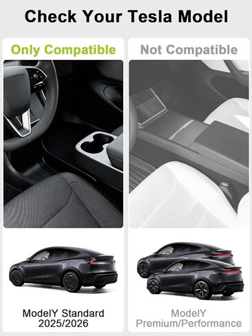 Floor Console Organizer for Tesla Model Y Standard 2025 2026, Multifunctional Aisle Storage Box for Accessories Silicone in Saudi Arabia