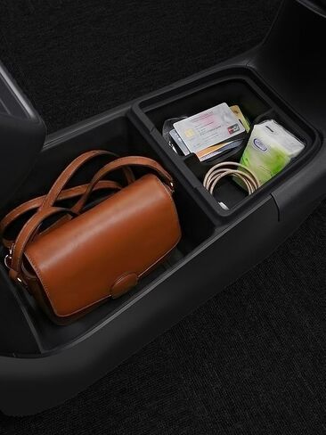 Floor Console Organizer for Tesla Model Y Standard 2025 2026, Multifunctional Aisle Storage Box for Accessories Silicone in Saudi Arabia