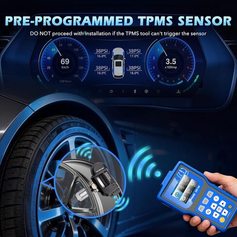 مستشعرات TPMS، مستشعرات مراقبة ضغط الإطارات 433 ميجا هرتز لمرسيدس بنز B250 C230 C250 C280 C300 C350 C63 AMG CL550 CL600 CL63 AMG CL65 AMG، استبدل 05154876AA، 05154876AC، A0009050030 مجموعة من 4 in Kuwait