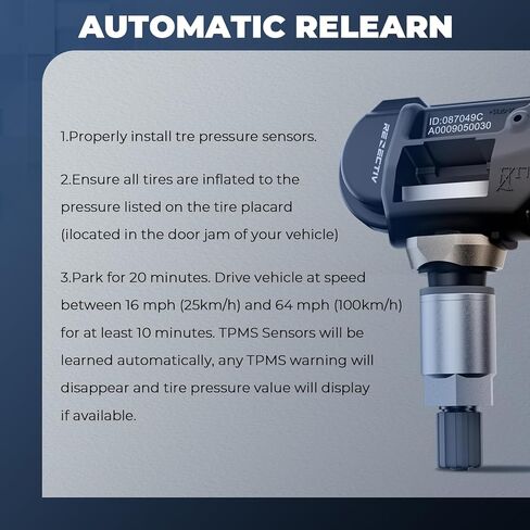 مستشعرات TPMS، مستشعرات مراقبة ضغط الإطارات 433 ميجا هرتز لمرسيدس بنز B250 C230 C250 C280 C300 C350 C63 AMG CL550 CL600 CL63 AMG CL65 AMG، استبدل 05154876AA، 05154876AC، A0009050030 مجموعة من 4 in Kuwait