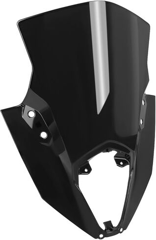 استبدال الزجاج الأمامي للدراجات النارية لـ Kawasaki Ninja650 Ninja 650 ER6F ER-6F 2020-2026 PC فقاعة مزدوجة للزجاج الأمامي (أسود) in Kuwait