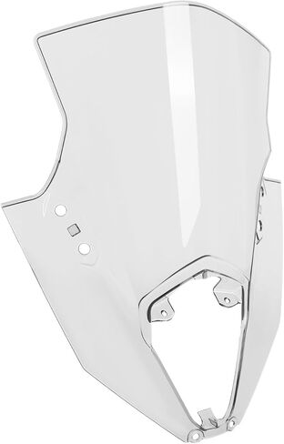 استبدال الزجاج الأمامي للدراجات النارية لـ Kawasaki Ninja650 Ninja 650 ER6F ER-6F 2020-2026 PC فقاعة مزدوجة للزجاج الأمامي (أسود) in Kuwait