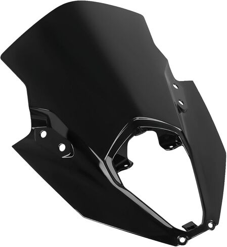 استبدال الزجاج الأمامي للدراجات النارية لـ Kawasaki Ninja650 Ninja 650 ER6F ER-6F 2020-2026 PC فقاعة مزدوجة للزجاج الأمامي (أسود) in Kuwait