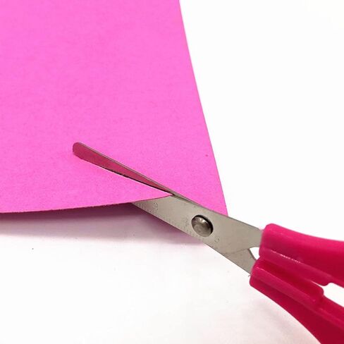 4 Sets of Children's Safety Scissors,Round Headed Plastic Scissors,Kindergarten Baby Handmade Scissors,Small Class art Enlightenment Training,Scissors in Saudi Arabia