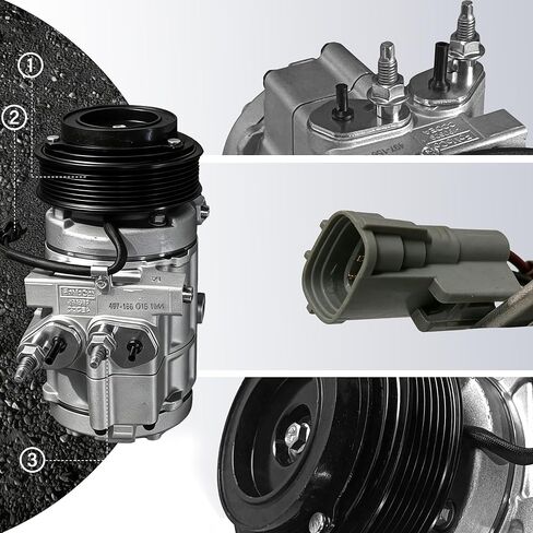 ضاغط مكيف الهواء مع استبدال القابض لسيارة Ford Explorer 2006-2010، يناسب Mercury Mountaineer 2006-2010 9L2Z19703D in Kuwait