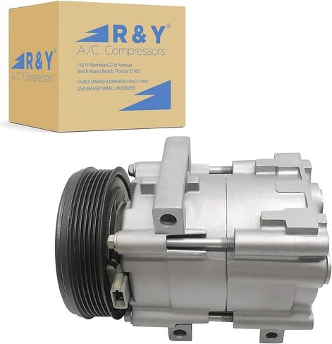 RYC Automotive Air Conditioning Compressor EG172 (Fits Ford Ranger 3.0L 2002, 2003, 2004, 2005, 2006, 2007, 2008; Fits Mazda B3000 3.0L 2002, 2003, 2004, 2005, 2006, 2007) in Kuwait