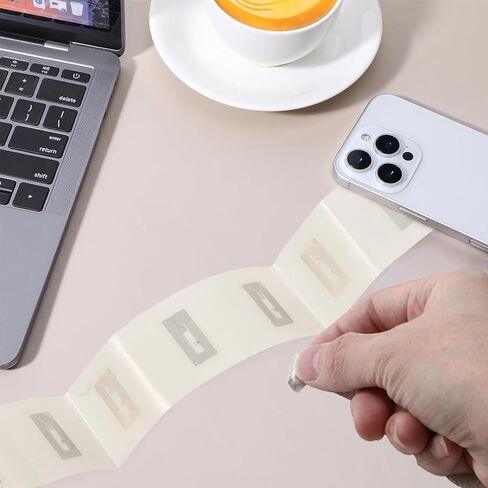 30 Pcs NFC Tags Sticker 0.83"×0.43" Programmable Rewritable Ntag213 NFC RFID Stickers Labels 137 Bytes Memory Adhesive Compatible with All NFC-Enabled in Saudi Arabia