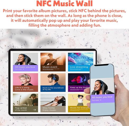 70 قطعة من ملصقات NFC مع شريحة NTAG215، ملصقات NFC مستديرة، ملصقات لاصقة، علامات RFID شفافة قابلة لإعادة الكتابة، ذاكرة 504 بايت مناسبة لجميع الأجهزة التي تدعم NFC والهواتف الذكية وتخصيص Amiibo in Kuwait