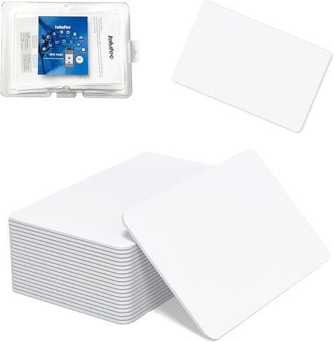 80Pcs NTAG216 NFC Cards, 888 Bytes Blank PVC NFC Tags, Credit Card Size, Printable & Rewritable for Digital Business Cards, Smart Home Automation, Smart Lock& All NFC Enabled Smartphones and Devices in Saudi Arabia