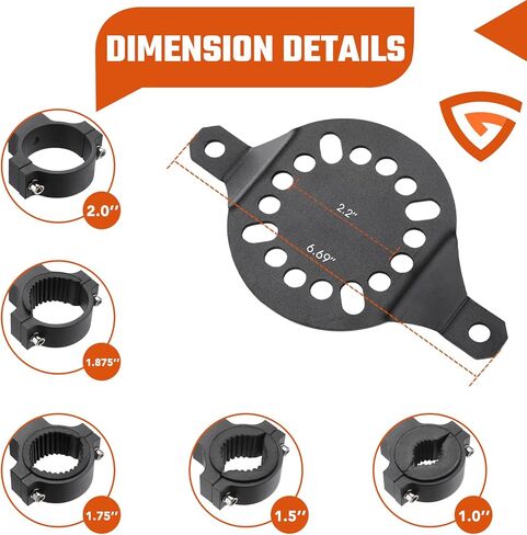 Upgraded UTV ATV Gas Can Mount, Water Tank Oil Can Holder Gasoline Pack Fuel Container Mounting Bracket for Polaris RZR Ranger Can-Am Maverick Defender krx Talon Pioneer with 1-2" Roll Bar in Saudi Arabia