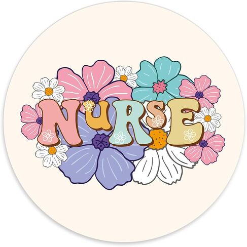 Nurse Affirmations Mouse Pad - Nurse Mouse Pads for Desk, Nurse Appreciation Gift, Nurse Mousepad with Non-Slip Rubber Base for Laptop Computer Keyboard Desktop 8.7x8.7 Inch in Saudi Arabia