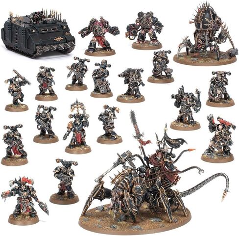 مجموعة Warhammer 40K Chaos Space Marines Hellforged Warband Battleforce Box - (2025) in Kuwait